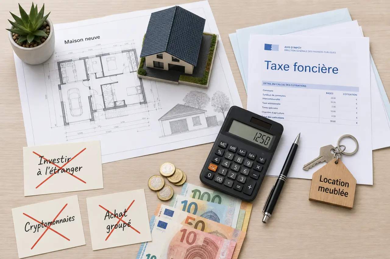 Maison neuve : taxe foncière, location meublée et fausses pistes pour réduire l'impôt