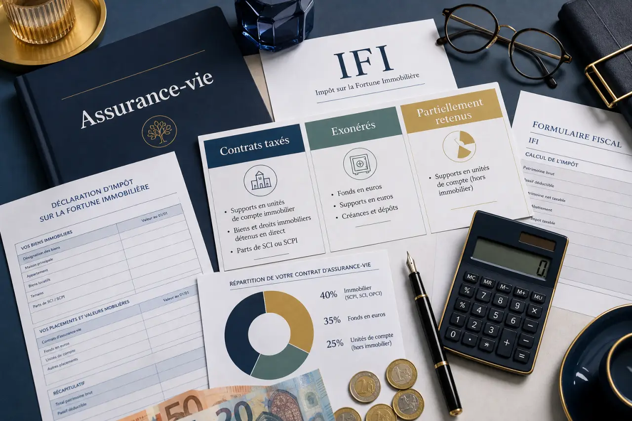 Assurance-vie et IFI : quels contrats sont taxés, exonérés ou partiellement retenus ?