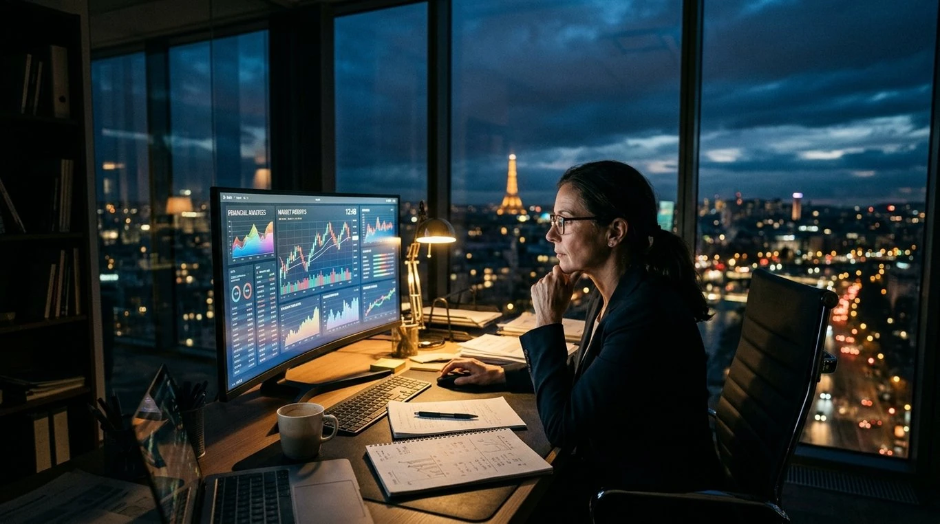 Rapport financier sur bureau