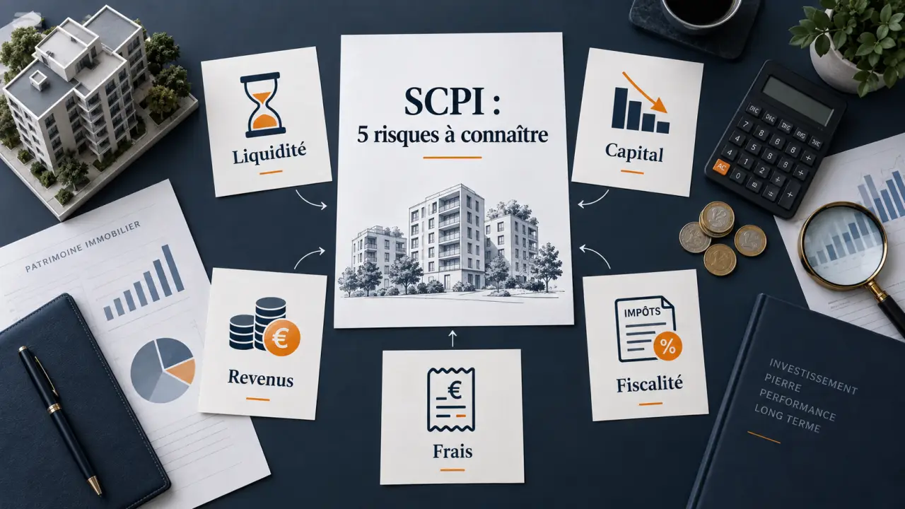Les SCPI exposent à cinq risques : liquidité, capital, revenus, frais et fiscalité