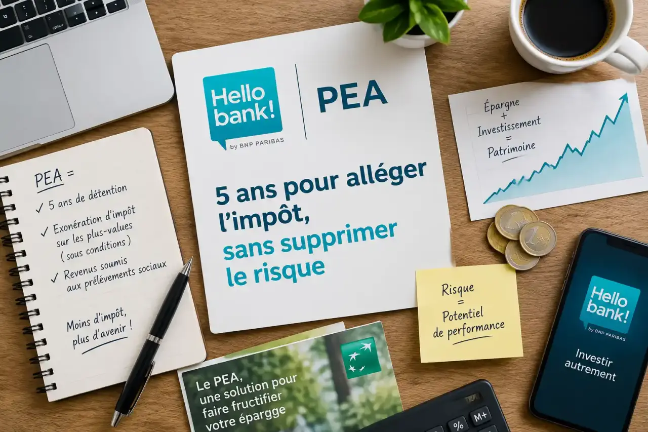 PEA Hello bank! : 5 ans pour alléger l’impôt, sans supprimer le risque