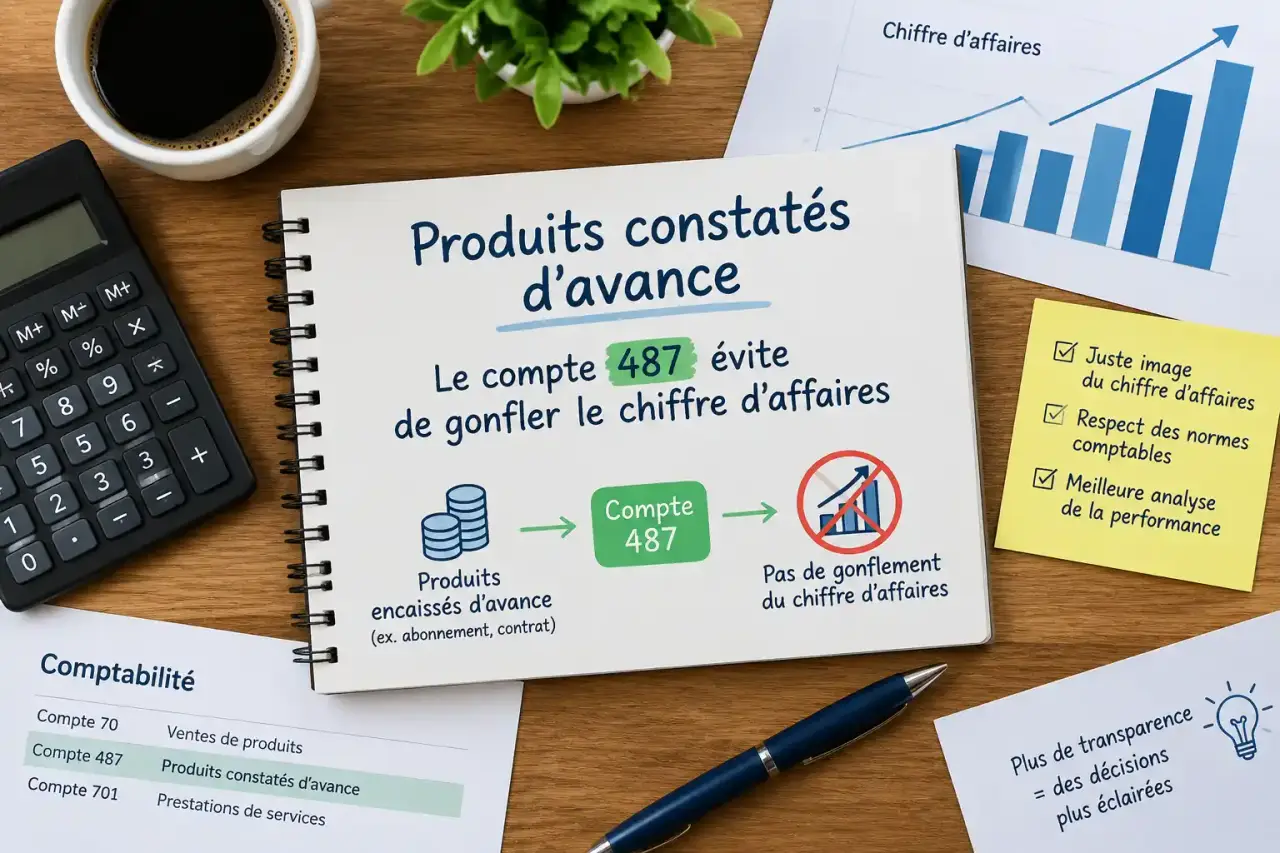 Produits constatés d’avance : le compte 487 évite de gonfler le chiffre d’affaires
