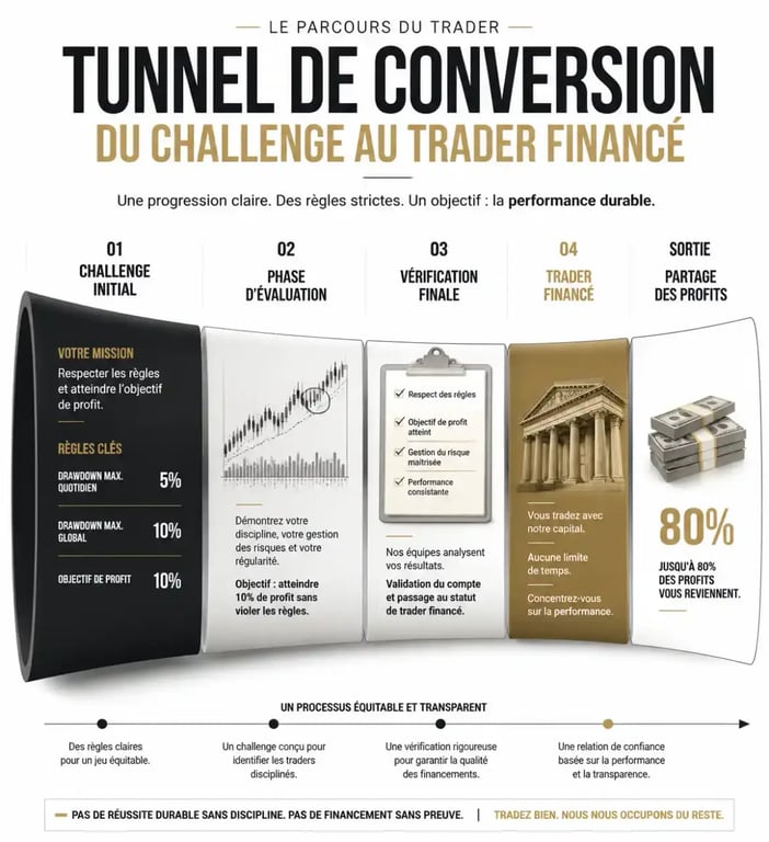 Processus de qualification pour un compte prop firm