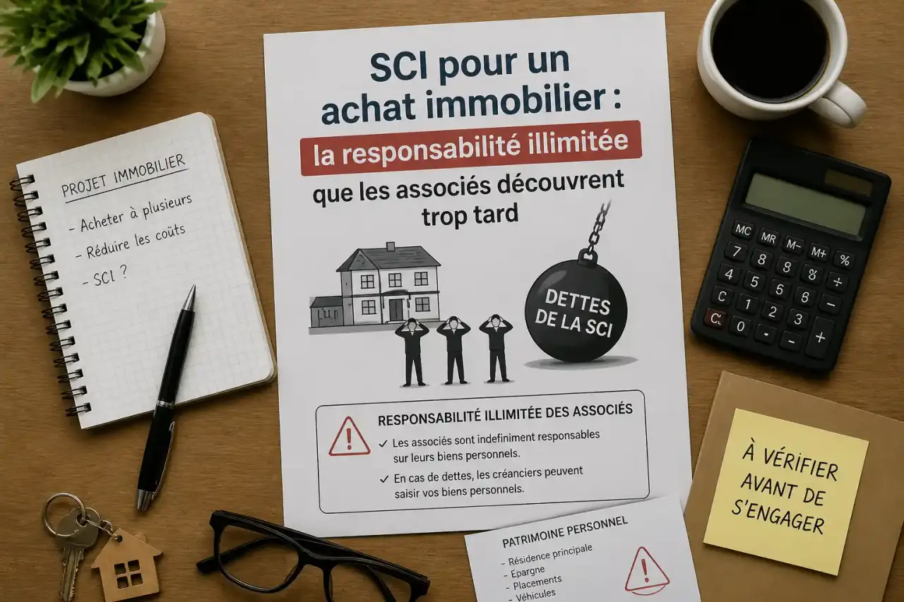 SCI pour un achat immobilier : la responsabilité illimitée que les associés découvrent trop tard